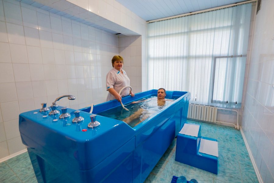 Подводный душ массаж в санатории Горный воздух в городе Железноводске - фотография