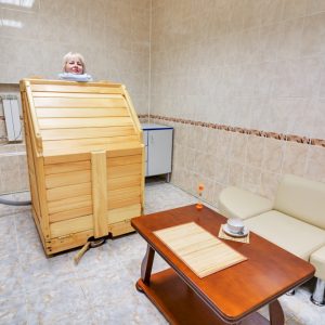 Кедровая бочка в санатории Горный воздух в городе Железноводске - фотография