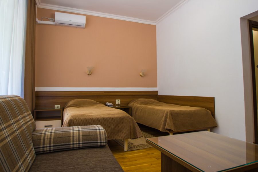 Двухместный номер в корпусе А в санатории Горный воздух в городе Железноводске - фотография